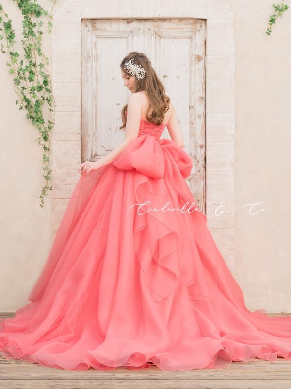 Helena ヘレナ キャンディーピンクのカラードレス ウエディングドレス Jp