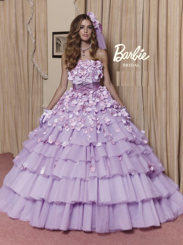 Barbiebridalラベンダーカラードレス ウエディングドレス Jp