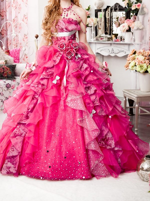 古典 ピンクのドレス - ドレス - www.indiashopps.com