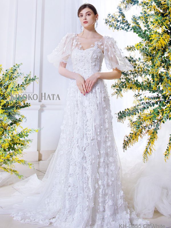 キヨコハタウエディング ドレス ホワイト-